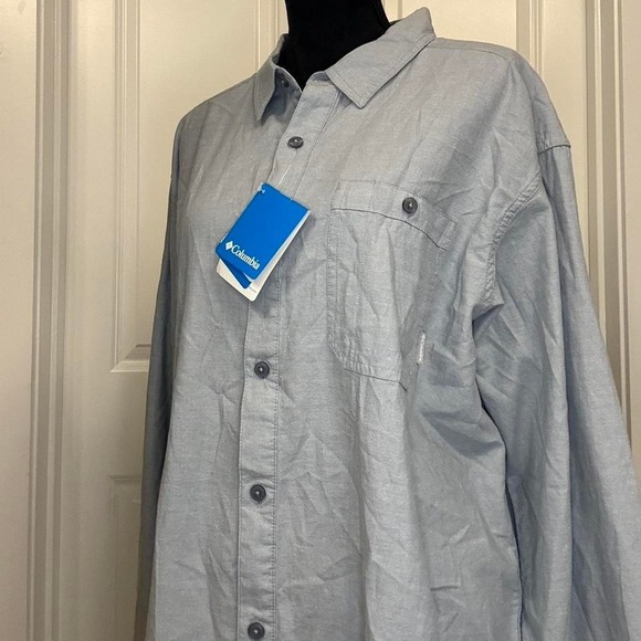 columbia sportswear Other - Columbia Big South Fork Gray Button Up Shirt NWT Men's XL